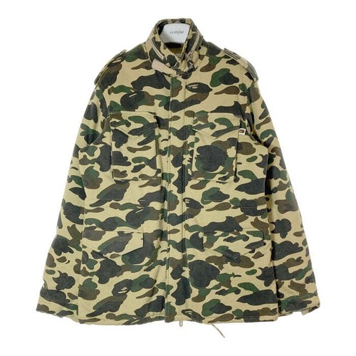 A BATHING APE (BAPE) A Bathing Ape ABACING INIZIAL M65 BAPE 1° MIMETICO MATERIALE FELPA FIELD JACKET