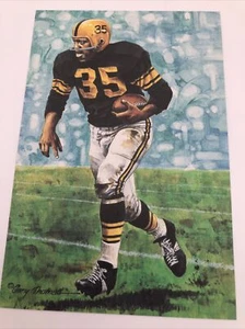 JOHN HENRY JOHNSON UNSIGNED GOAL LINE ART CARD FOOTBALL HOF PITTSBURGH STEELERS - Picture 1 of 3