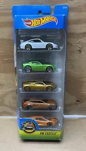 Hot Wheels Exotics 5 pack Aventador Alfa Porsche Pagani GT3 RS Box Damage - Picture 1 of 7