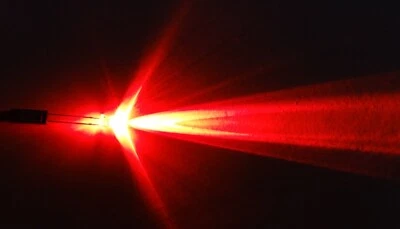 LOW current LED 1mA 3mm 750mcd ROT  / gut geeignet für Solarleuchten - Bild 1 von 2