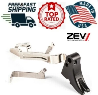 Barra de gatillo ZEV Adj Fulcrum Glockk 17 19 22 23 24 26 34 27 31 34 35 37 38 negra Foto 1 de 4