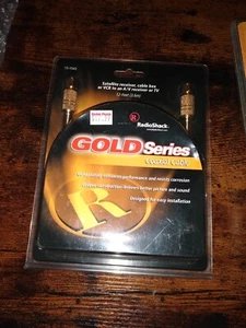 Nuevo RadioShack Gold Ser.(15-1543) Cable coaxial de audio/vídeo, 12' (3,6 m) sellado - Imagen 1 de 2