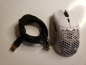 Glorious - Model O Wireless Optical Honeycomb RGB Gaming Mouse - Matte White - Picture 1 of 2