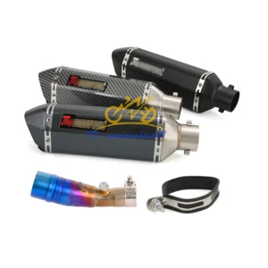 For Yamaha XMAX250 XMAX300 2021-2025 Exhaust Mid Tail Pipe Slip on Muffler 370mm - Picture 1 of 18