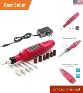 Juego de taladros de uñas eléctricos portátiles para manicuras profesionales - Kit completo de 6 bits - Imagen 1 de 10