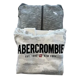 Abercrombie Kids 2 Hoodie Bundle Full Zip & Pullover Sweatshirt Size 13/14 - Picture 1 of 15