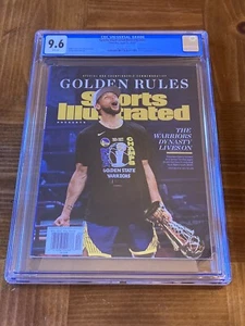 Steph Curry Sports Illustrated CGC 9.6 White (Warriors 2022 NBA Champs) + magnet - Picture 1 of 4