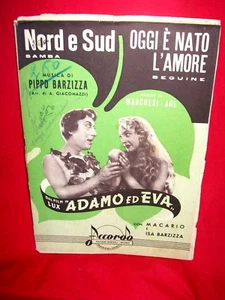 BARZIZZA dal Film "Adamo ed Eva" MACARIO ISA BARZIZZA 1949 Spartiti - Imagen 1 de 1