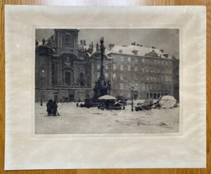 Alte Org. Radierung von Luigi Kasimir. Wien 1. Blatt: 42x51 cm. Motiv: 27x37 cm. - Picture 1 of 4