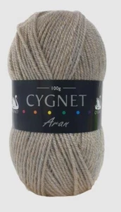 Cygnet Aran Filato Da Maglieria 100G 1415 Raccolto - Foto 1 di 2