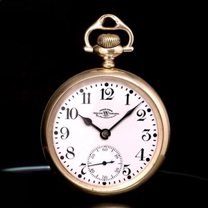 Ball Waltham Railroad Pocket Watch CA 1920 | 21 Jewels, 16S, Yellow Gold Filled - Picture 1 of 5