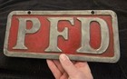  OLD PROVIDENCE FIRE DEPARTMENT ALUMINUM LICENSE PLATE BOOSTER TOPPER PLAQUE RI