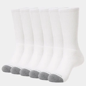 Wander Men's Cushion Crew Socks Sport Wicking, White, Size Medium - Picture 1 of 3
