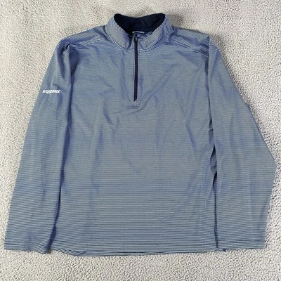 Equifax Shirt Mens 3XL Blue Cutter & Buck 1/4 Zip Pullover Long Sleeve Employee - Image 1 of 4