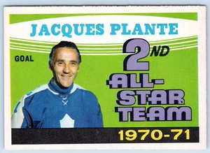 Jacques Plante All-Star 1971-72 O-Pee-Chee 71-72 #256 VGEX+ 86587 - Bild 1 von 2