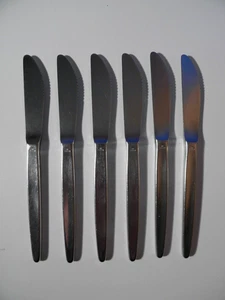 b) 6 schöne * Speise-Messer * WMF * Modell: Stockholm * Cromargan * Menümesser * - Bild 1 von 5