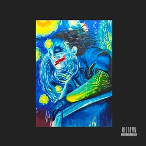 Joker (Starry Night) - DC - 1/1 Original Artist Sketch Card (Signed) - Picture 1 of 1