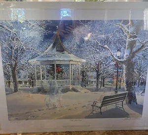 Charles M. Patterson - The Caroler - Limited Edition Kunstdruck signiert nummeriert - Bild 1 von 18