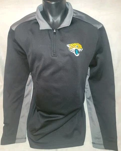 Jacksonville Jaguars Jacket 1/4 Zip Men's 2XL Black NFL Football Fanatics - Picture 1 of 8