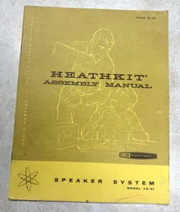 VINTAGE HEATHKIT ASSEMBLY MANUAL SPEAKER SYSTEM MODEL  A S - 51 - Picture 1 of 10