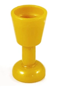 LEGO Goblet - Pearl Gold #2343 - Minifigure Utensil Accessory - Picture 1 of 1