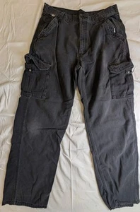 Carhartt FR Pantalone Cargo Resistente alla Fiamma Uomo 36 34 Abbigliamento da Lavoro Sbiadito Nero - Foto 1 di 10