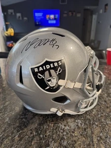Davante Adams Signed Las Vegas Raiders Speed Full-Size Replica Helmet Beckett - Picture 1 of 4