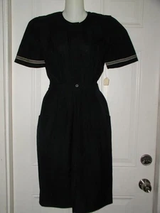 Vestido mujer American Airlines años 90 talla 0 uniforme joya cuello azul marino NUEVO stock antiguo - Imagen 1 de 6