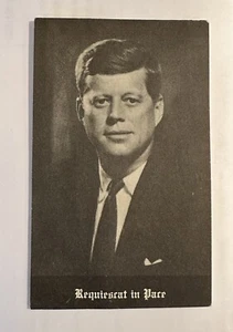 Original President John F Kennedy RARE “Requiescat In Pace” Funeral Prayer Card - Picture 1 of 4
