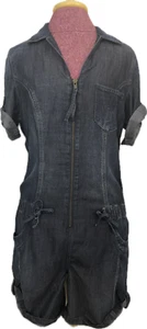 YELL Industry Women's Blue Denim Jumpsuit Romper Short Size L $315 - Picture 1 of 6
