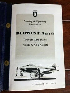 Handbuch Manual Rolls Rolls Royce Düsentriebwerk Jet Engine Gloster Meteor 1950 - Bild 1 von 11