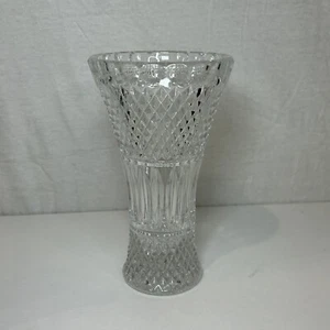 Waterford Crystal vase 7” Tall Scalloped Edge Flared Mouth - Picture 1 of 6