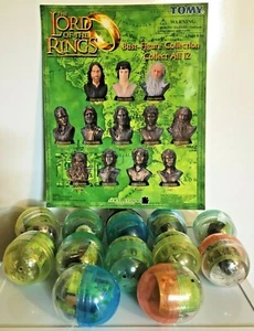 Lord Of The Rings Bust Figure Collection Full Set of 12 Toy Vending 2" Capsules - Picture 1 of 4
