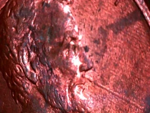 1991 P Lincoln Memorial Cent Lamination Error Spearhead - Picture 1 of 9