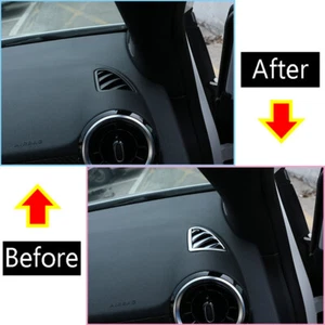 Chrome Dashboard Air Outlet Vent Trim Cover B180 200 For Benz B GLA 2020  - Picture 1 of 7