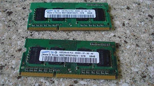GENUINE'' HP DV4-2165DX Samsung 2GB (2x1GB)Memory Ram M471B2874DZ1-CF8 - Picture 1 of 4