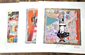 TRE CRACKER ART SU CARTA CM 35X35 OCCASIONE ARTE SUPER SCONTO A TEMPO - Foto 1 di 7