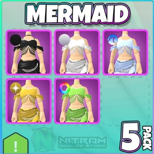 Roblox World Zero WZ - 5er Pack oder Einzelartikel - MERMAID OUTFIT - Bild 1 von 7