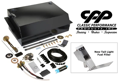 67-72 CHEVY C10 TRUCK BLACK ALUMINUM SIDE FILL GAS TANK TAIL LIGHT EFI UPGRADE Foto 1 de 4