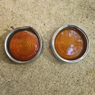 Lente intermitente ámbar Lucas L563, Jaguar XK140, XK150, Mark VIIM, VIII, IX, MK 2 Foto 1 de 4