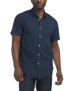 Dockers Original Linen Button Up Shirt in Navy Blazer - Blue - Size XL - Picture 1 of 4