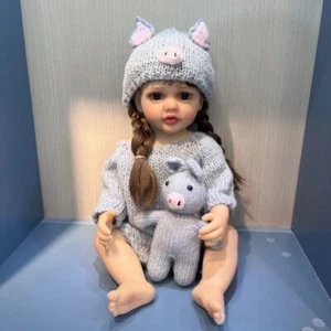 Muñecas bebé renacido realistas cuerpo completo vinilo silicona niña muñeca regalo de cumpleaños - Imagen 1 de 2