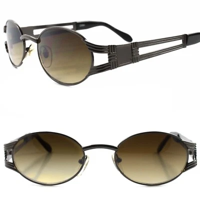 Antiguo Stock Verdadero Vintage Años 80 90 Urbano Hip Hop Indie Swag Moda Gafas de Sol Ovaladas Foto 1 de 4