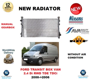 FOR FORD TRANSIT BOX VAN 2.4 Di RWD TDE TDCi 2000->2006 NEW RADIATOR OE QUALITY - Picture 1 of 1