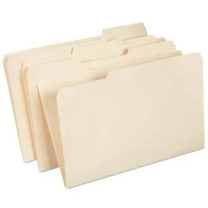 HITOUCH BUSINESS SERVICES File Folder 1/3 Cut Tab Legal Size Manila 100/Box - Picture 1 of 4