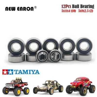 12Pc/Kit Ball Bearings For RC 1/10 Tamiya Monster Beetle Mud Blaster Fast Attack - Image 1 of 4