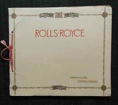 1970 ROLLS-ROYCE Owner's Club "1913 Catalog Sales Brochure" Very Good Shape - Image 1 of 4