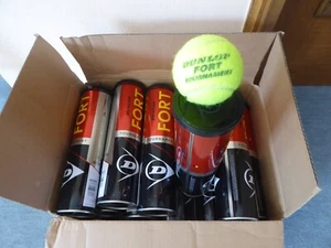 60 Tennisbälle - 15 Dosen - Dunlop Fort Tournament á 4 Bällen - *gebraucht* - Bild 1 von 1