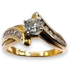10k Solid Gold Diamond .68 CTW Channel Set Engagement Ring Size 6.25