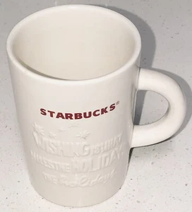 Taza de café Starbucks Navidad vacaciones en relieve Wishing Makes Holi 10 oz 2010 - Imagen 1 de 4